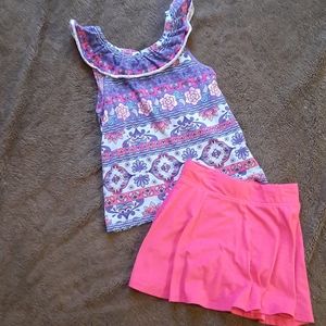 Children's Place Shirt/ skort outfit